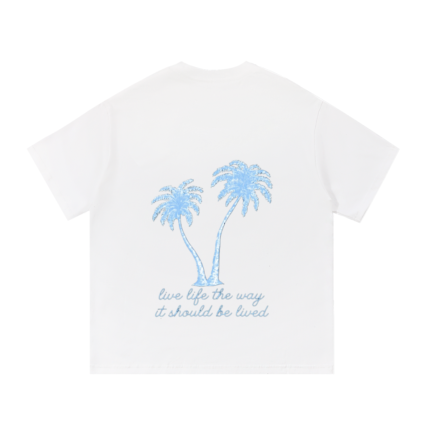 Blue palm shirt