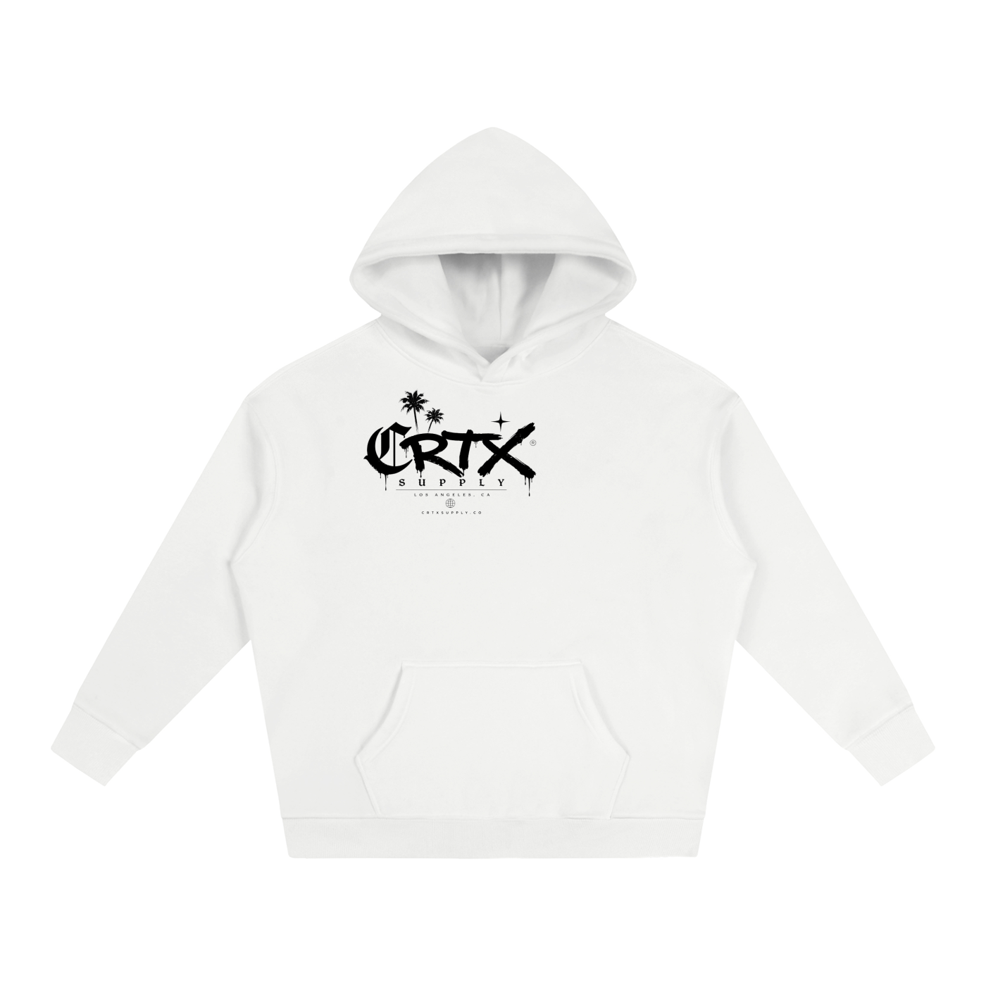 Oversize black CRTX hoodie