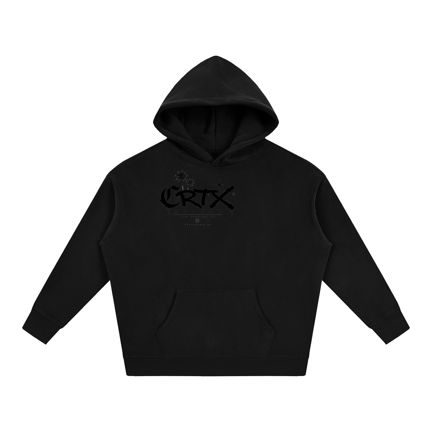 Oversize black CRTX hoodie